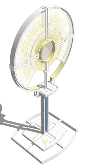 Küszöbön az ötvenkettedik – Így készül Budapest az Eucharisztikus Kongresszusra 3 2 NEK monstrancia terv 1 Telefon