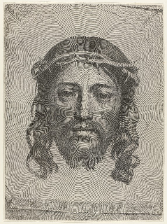 Claude Mellan Face of Christ WGA14764 Kozepes