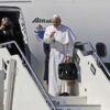 Ferenc papa Irakba utazik