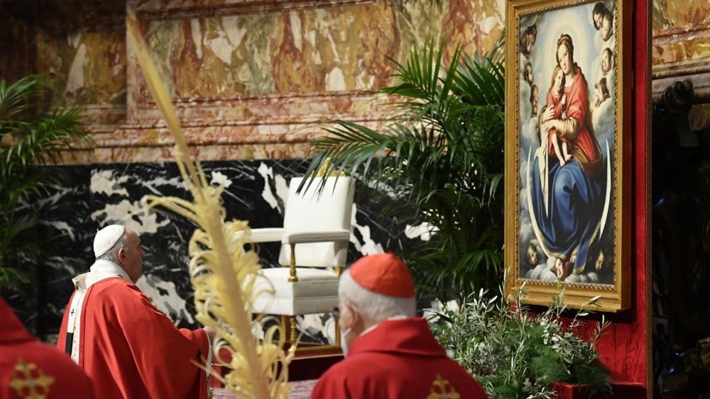 Kövessük Szűz Máriát a hit útján – Ferenc pápa virágvasárnapi Úrangyala imája 1 Ferenc papa Urangyala viragvasarnap Egyedi