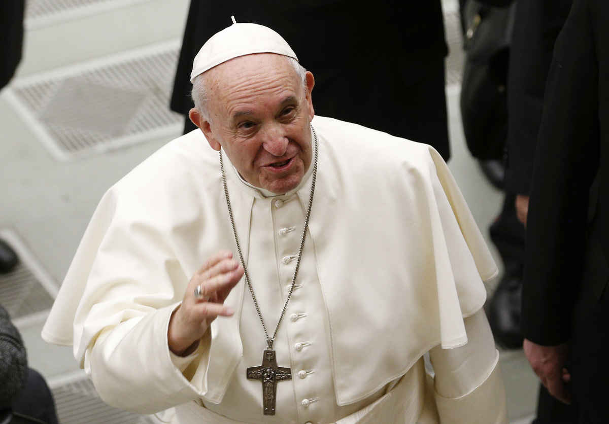 Ferenc pápa az audiencián: Isten velem együtt szenteli meg bennem szent Nevét 1 Ferenc papa az audiencian