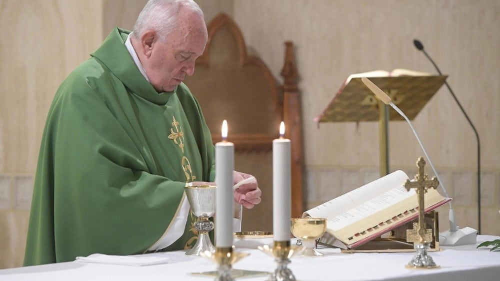 Ferenc pápa: Krisztus szeretete teljes odaadás 1 Ferenc papa reggeli homiliaja Egyedi 1