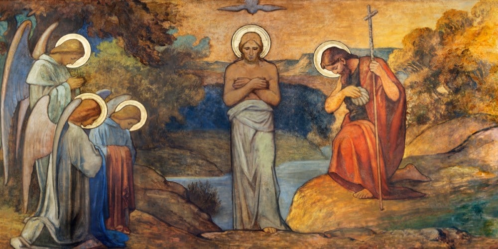 Jezus megkeresztelkedese Egyedi