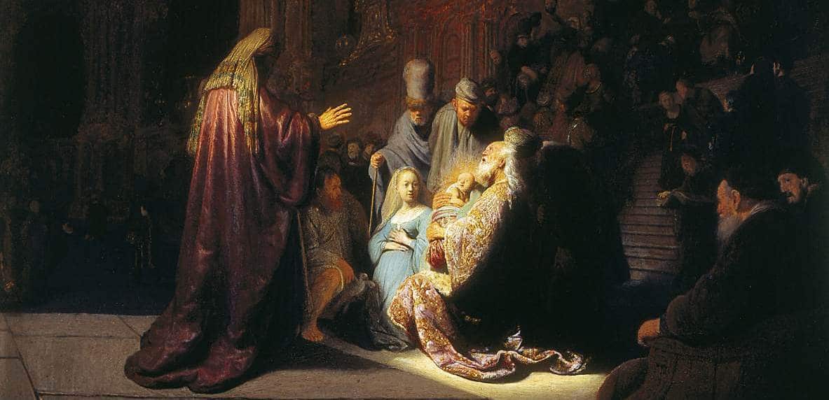 Amíg tart a csoda 3 Rembrand Jezus bemutatasa a templomban masolata