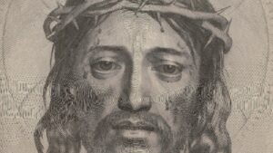 Csak egy hétköznapi Krisztus-arckép ábrázolás? Nem, egy művészi bravúr!