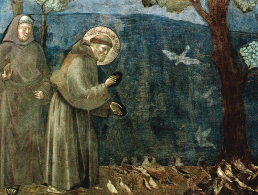 Szent Ferenc beszel a madarakkal Egyedi