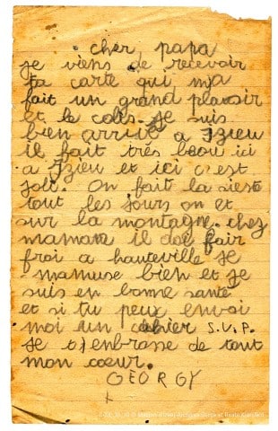 lettre de georgy Kicsi