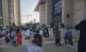 Tüntetés a misékért San Franciscóban