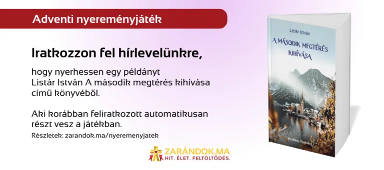 Adventi nyereményjáték a Zarándok.mával