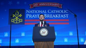 Vance alelnök elismerő szavai Ferenc pápáról