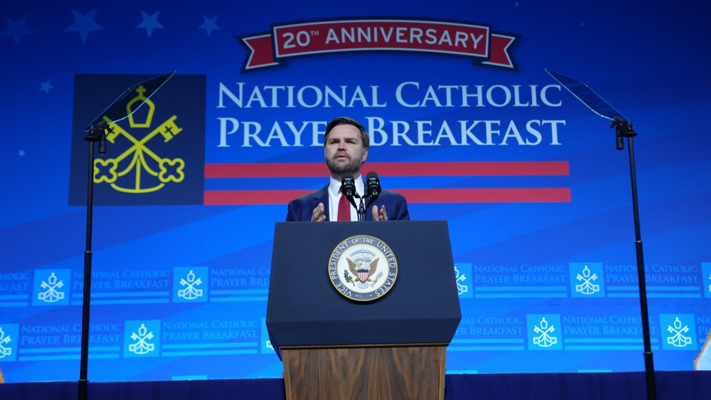 jd vance national catholic prayer breakfast 2025 february 28