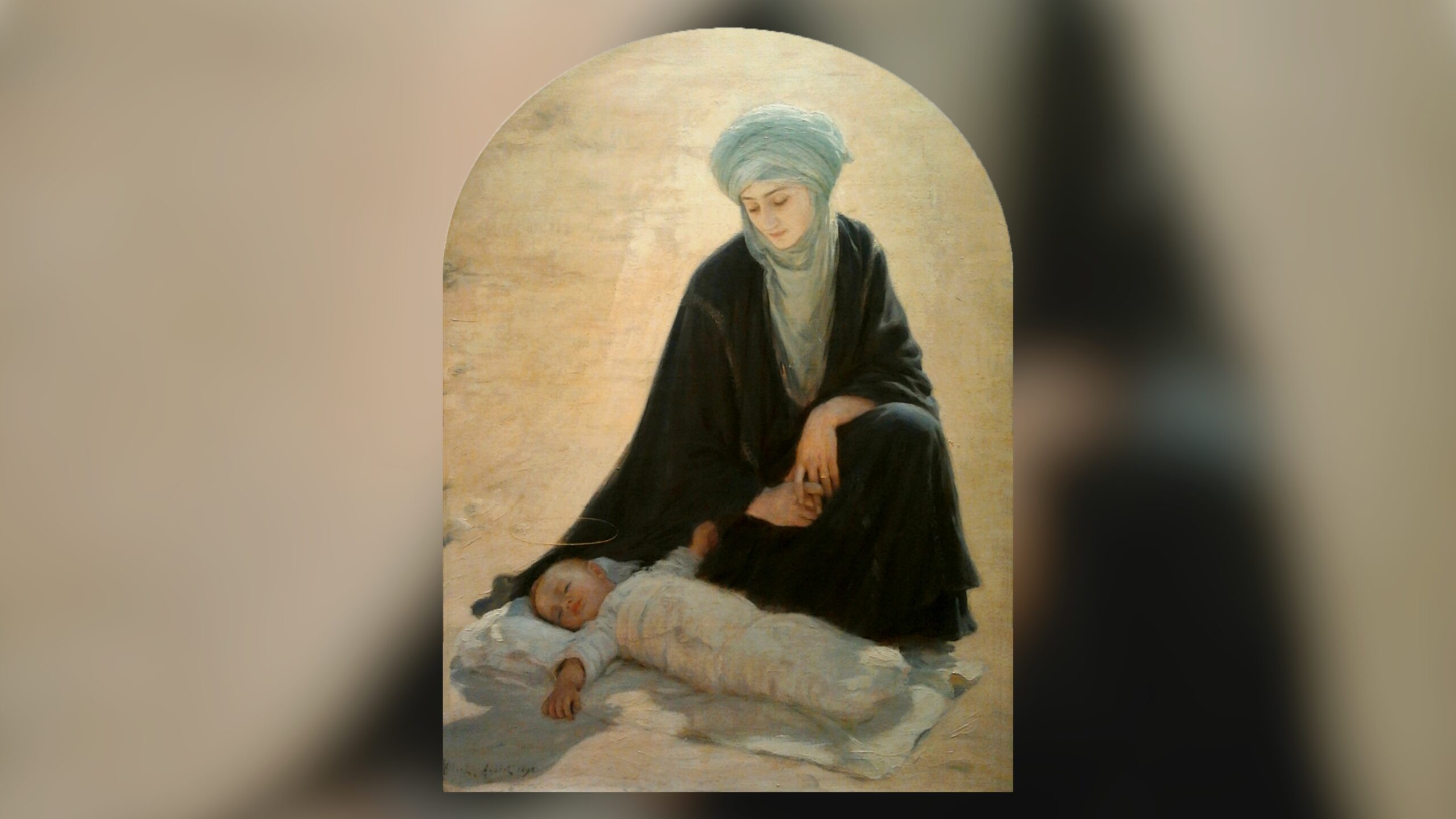 Albert Louis Aublet Arab Madonna es a gyermek scaled