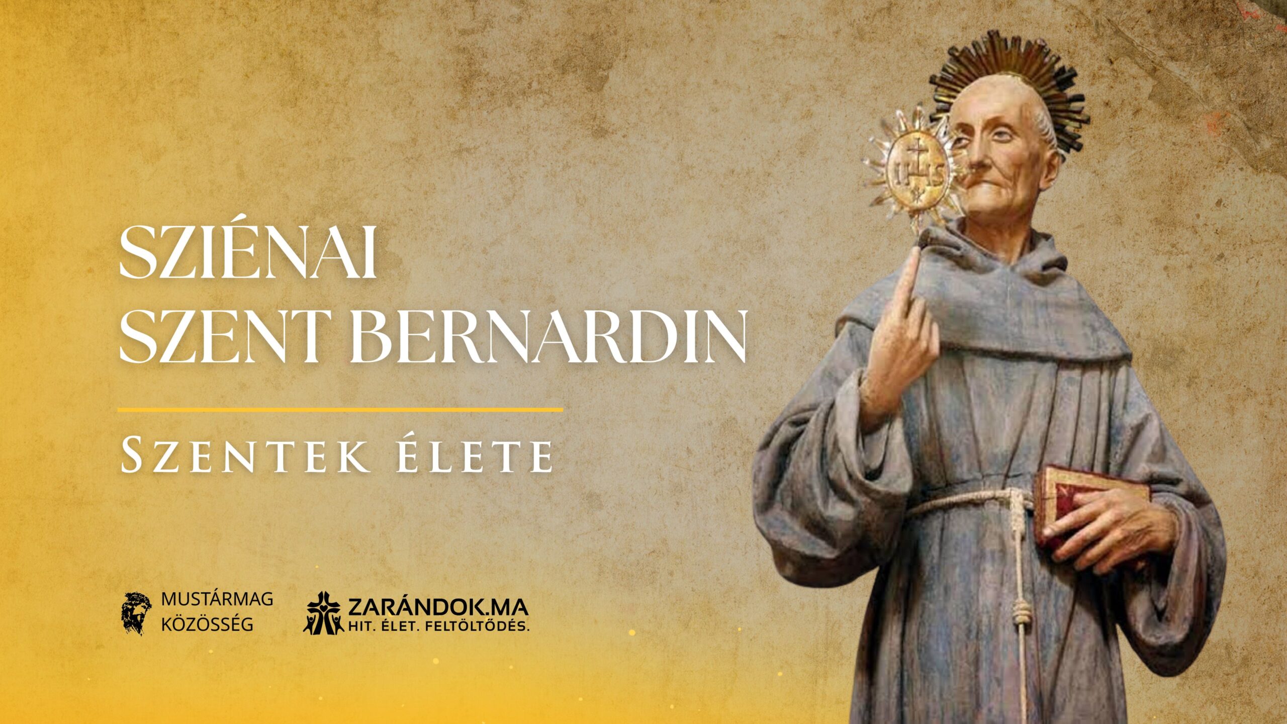 Szentek elete 05.20 Szienai Szent Bernardin scaled
