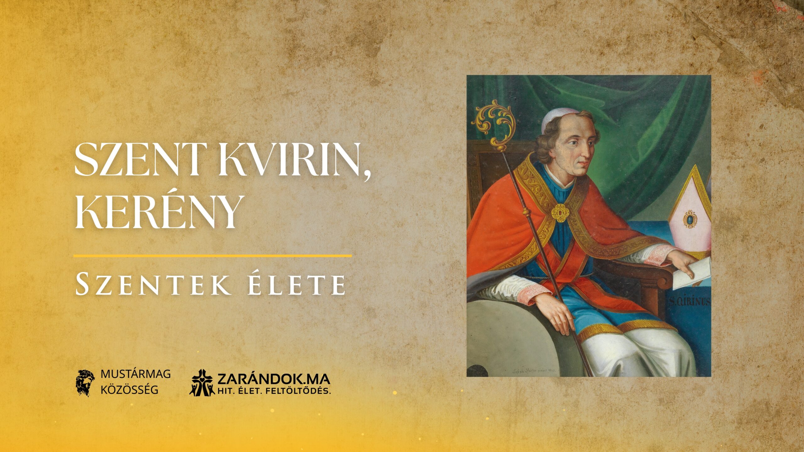Szentek elete 06.04 Szent Kvirin scaled