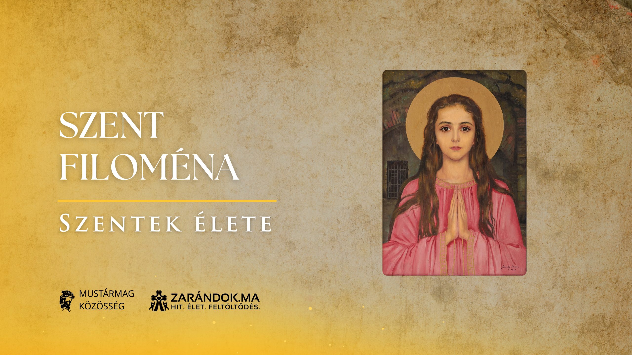 Szentek elete 08.12 Szent Filomena scaled