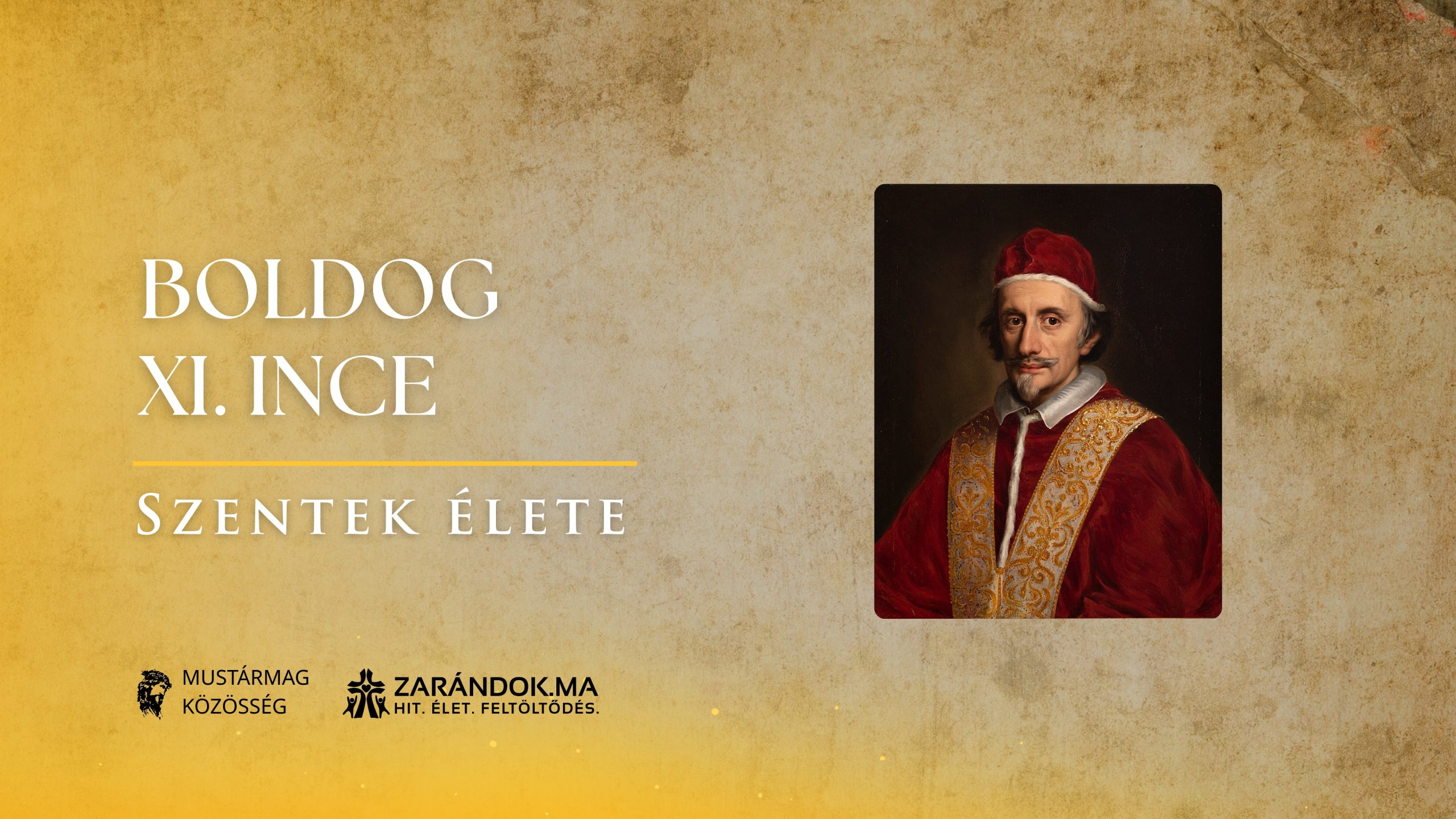Szentek elete 08.22 Boldog XI. Ince scaled