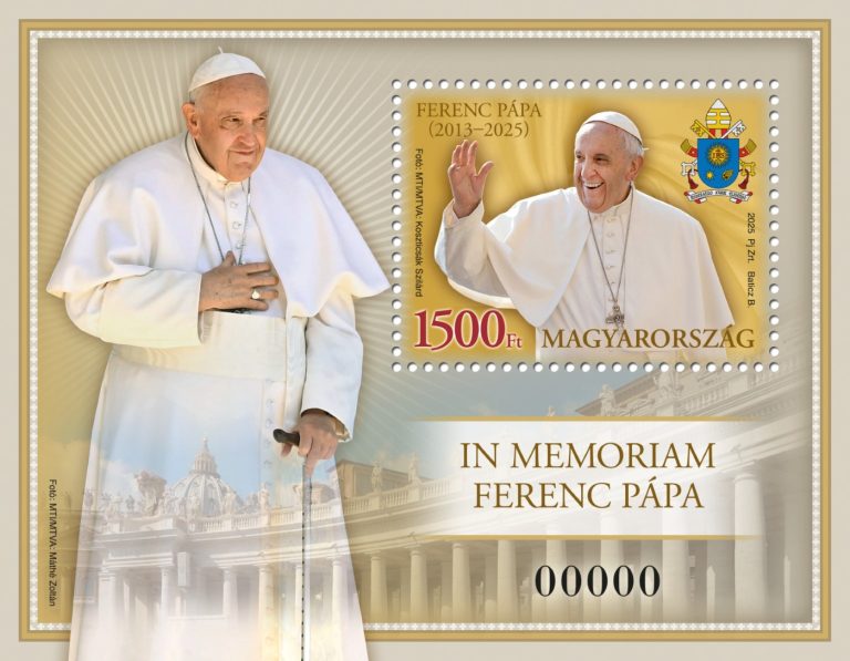 Ferenc pápa tiszteletére adott ki bélyeget a Magyar Posta 4 Ferenc pápa tiszteletére adott ki bélyeget a Magyar Posta