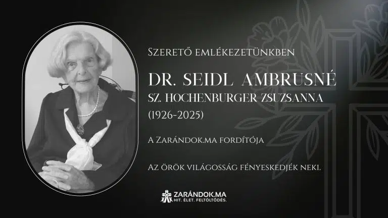 Dr. Seidl Ambrusné halálára