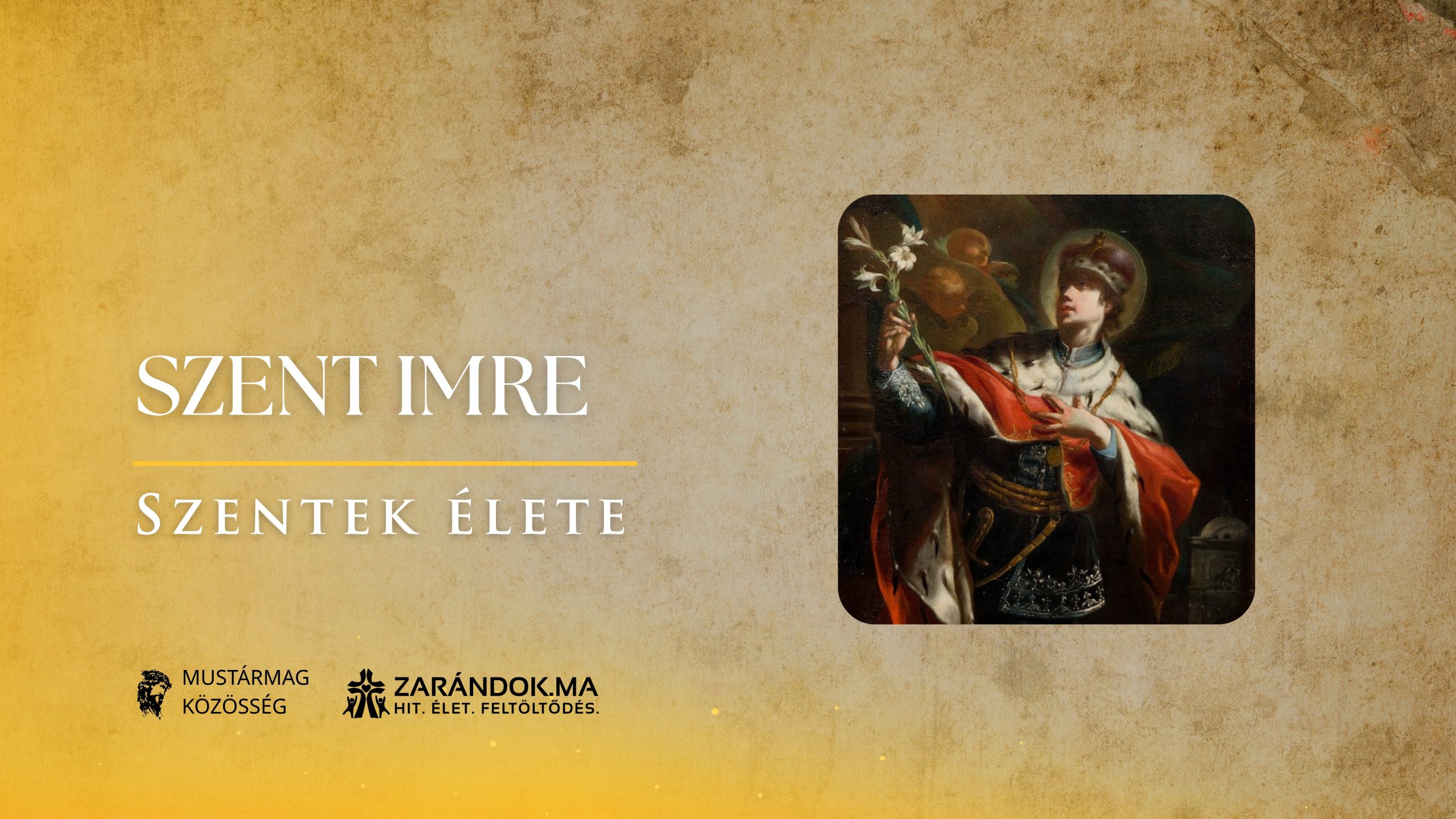 Szentek elete 11.05 Szent Imre scaled