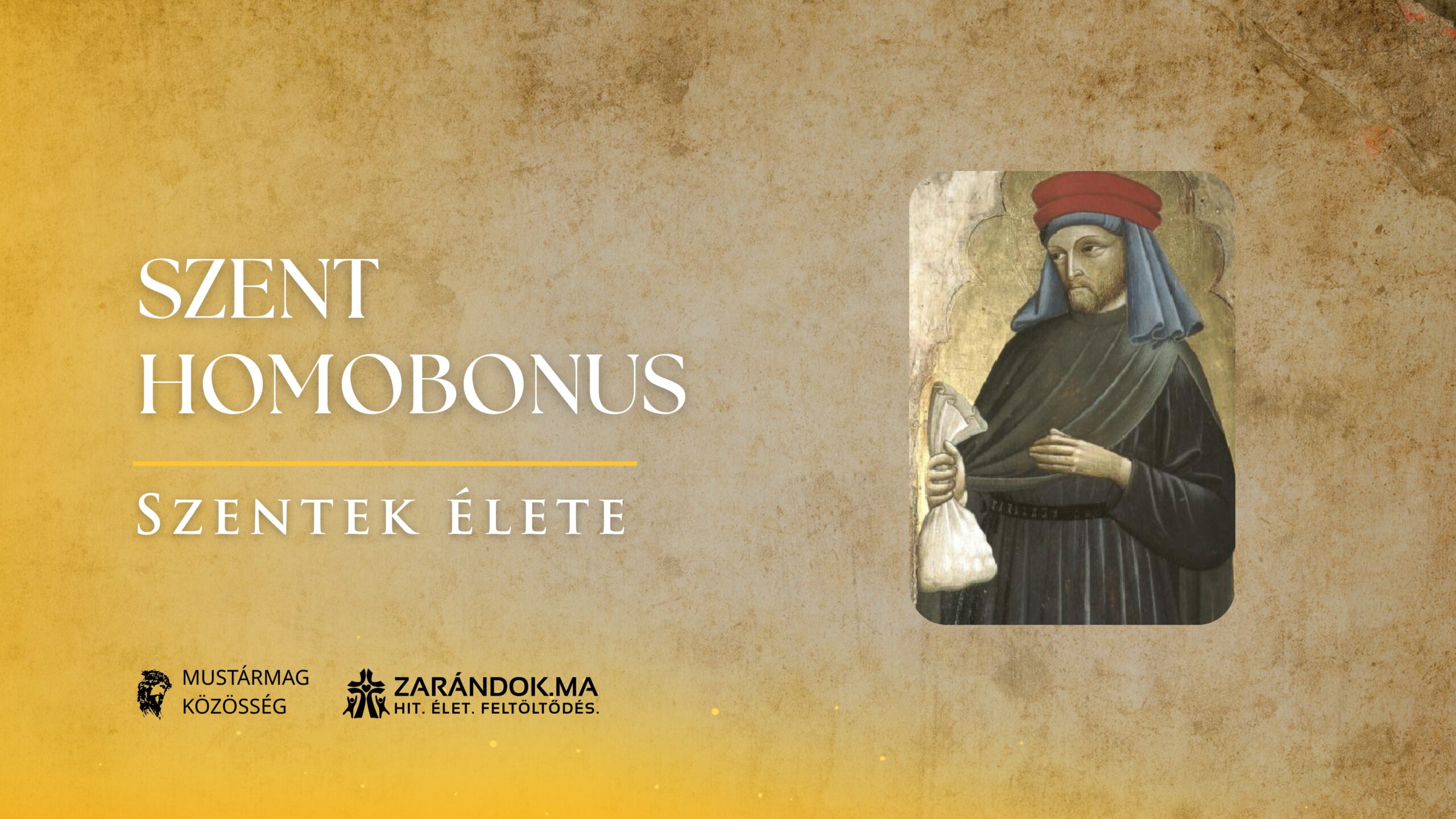 Szentek elete 11.14 Szent Homobonus scaled