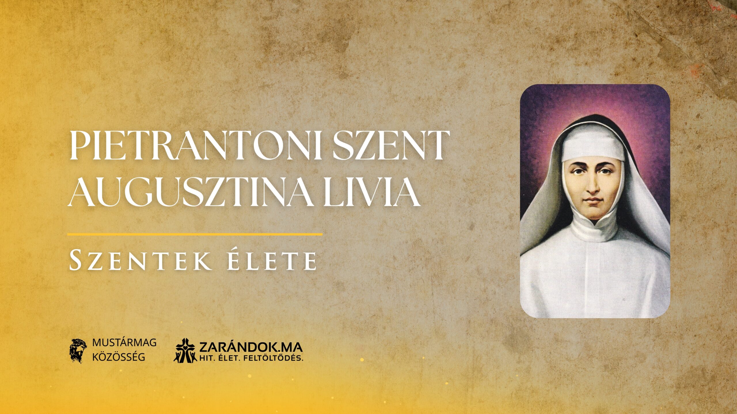 Szentek elete 11.20 Pietrantoni Szent Augusztina Livia scaled