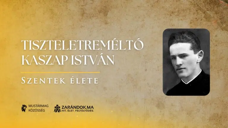 Tiszteletreméltó Kaszap István: „Ne sírjatok, mennyei születésnap ez” – Szentek élete