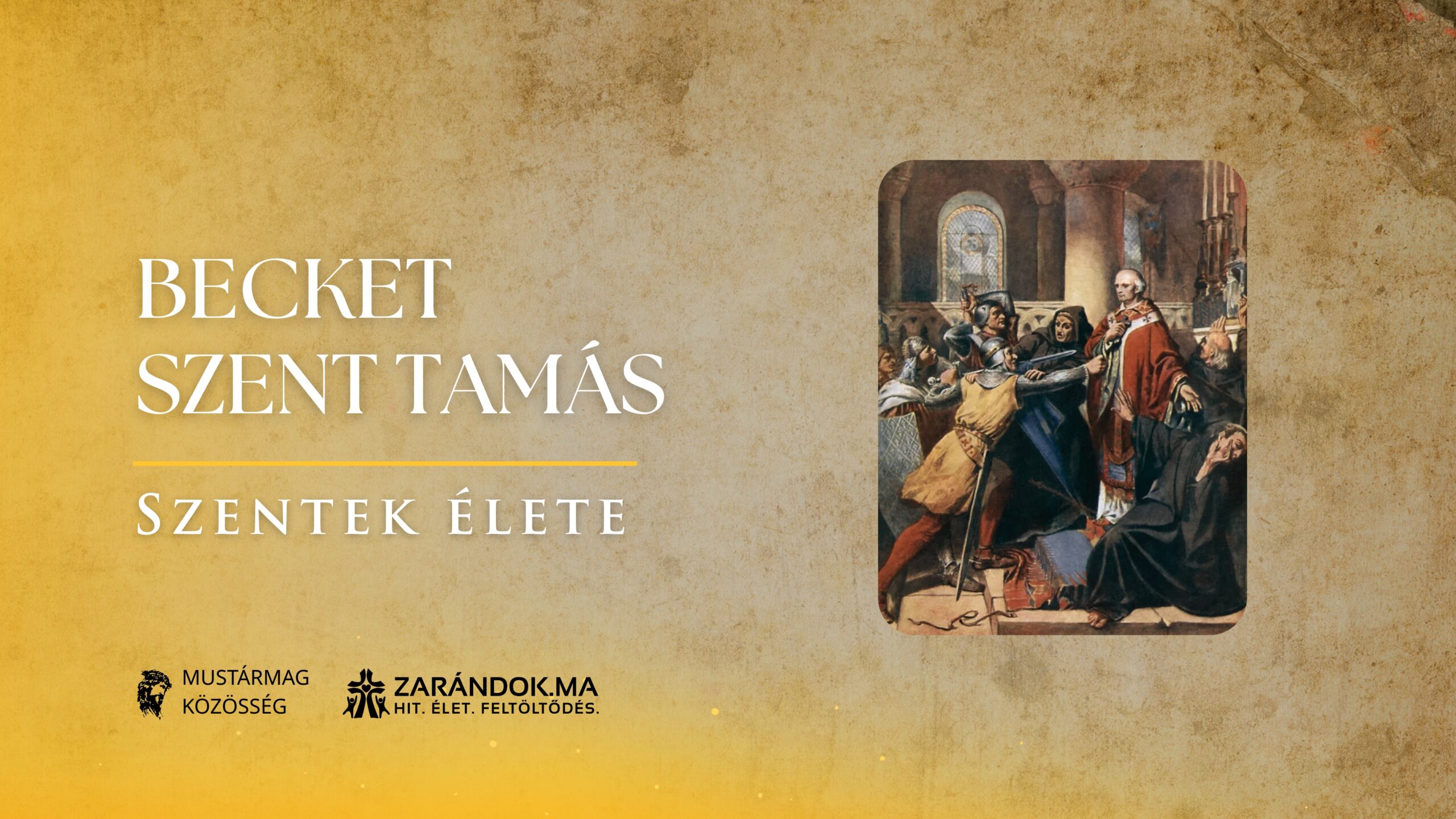 Szentek elete 12.29 Becket Szent Tamas scaled