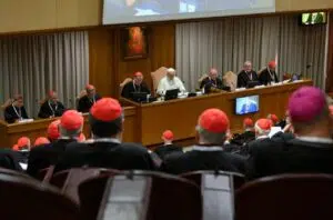 Leó pápa felszólalása az első konzisztóriumi ülés végén: az egyház célja az igehirdetés 7 Leó pápa felszólalása az első konzisztóriumi ülés végén: az egyház célja az igehirdetés