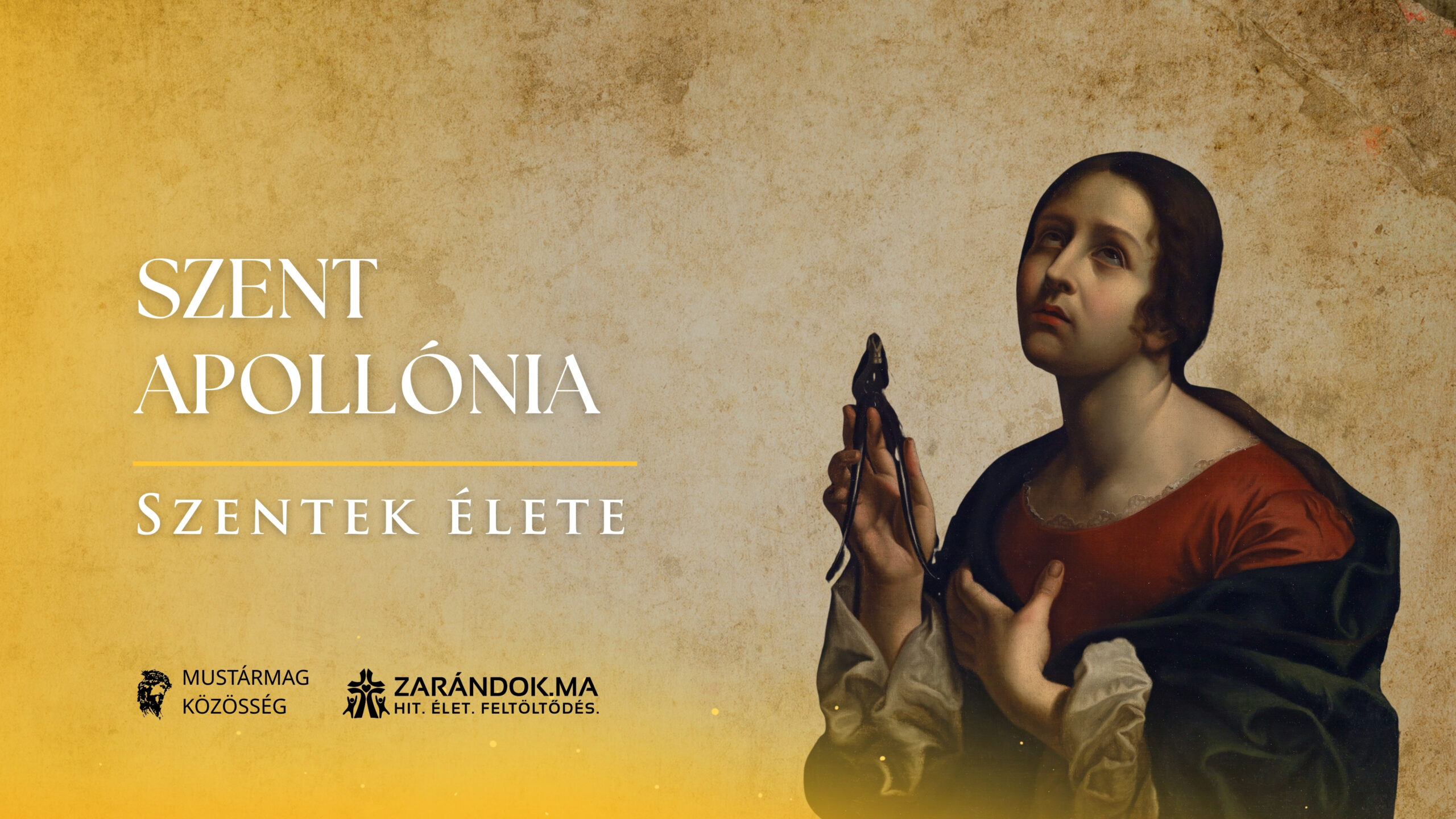 Szentek elete 02.09 Szent Apollonia scaled