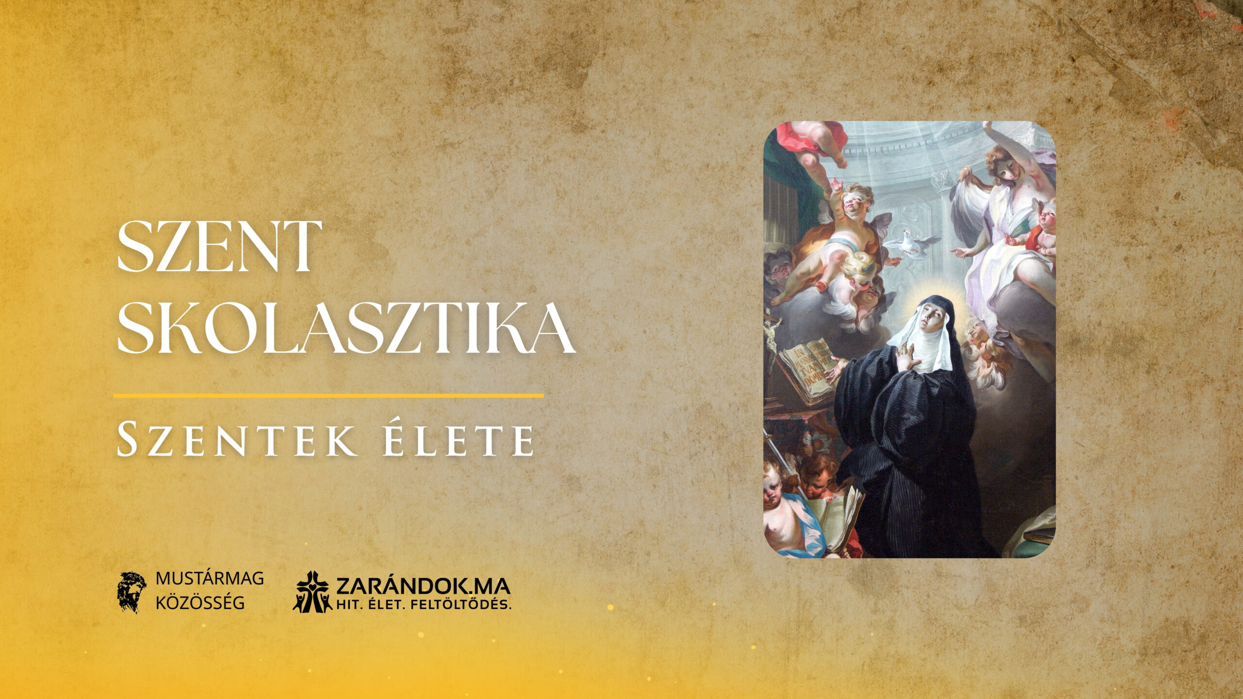 Szentek elete 02.10 Szent Skolasztika scaled