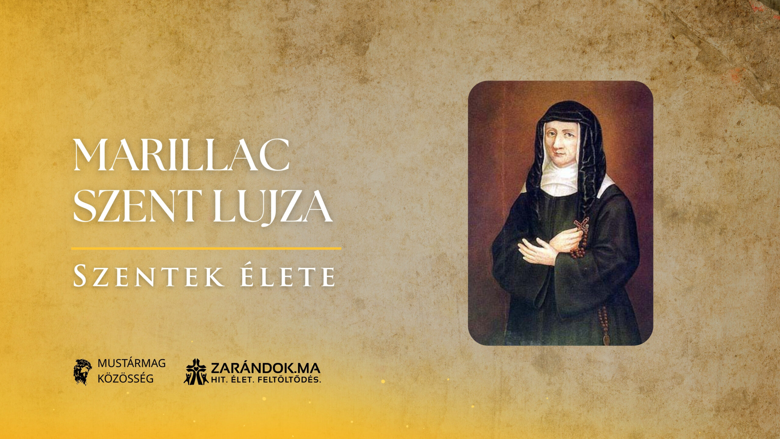 Szentek elete 03.15 Marillac Szent Lujza scaled