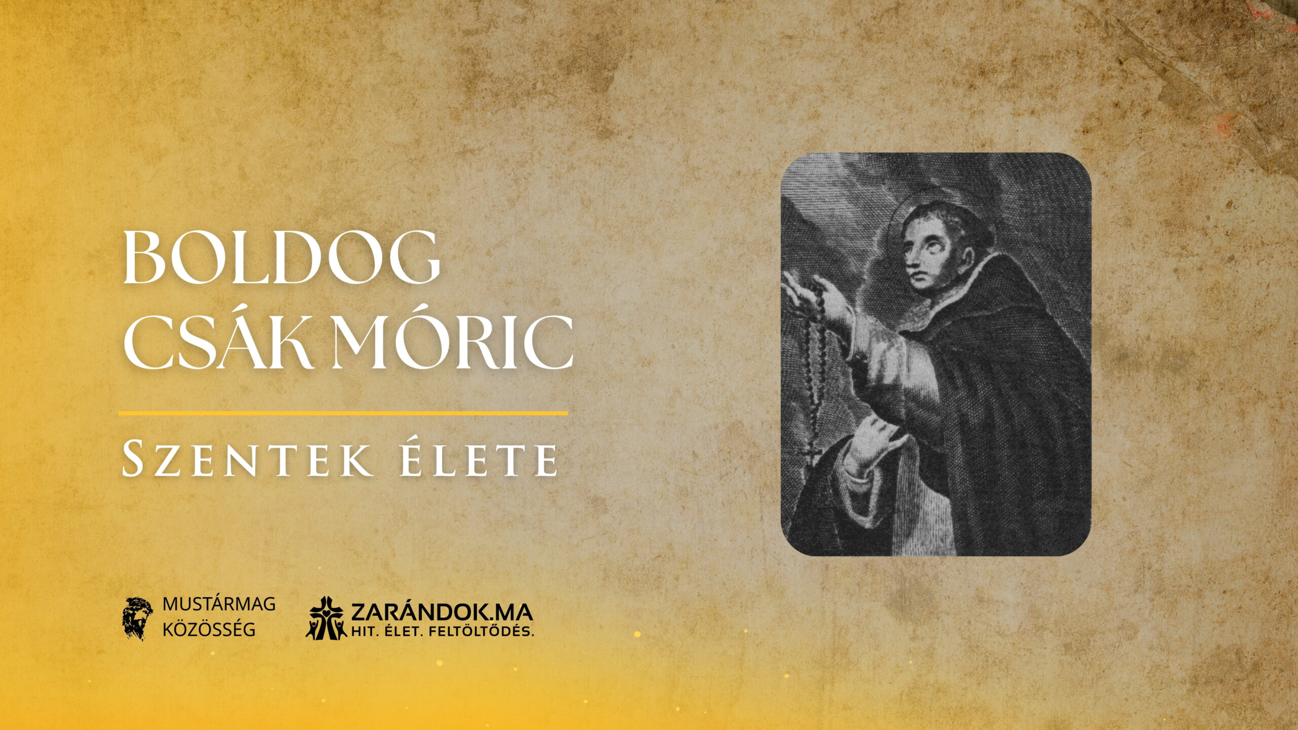 Szentek elete 03.20 Boldog Csak Moric scaled