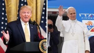 Trump és XIV. Leó pápa nyilvánosan összeszólalkozott: az elnök támadott, a pápa a béke üzenetével válaszolt 5 Trump és XIV. Leó pápa nyilvánosan összeszólalkozott: az elnök támadott, a pápa a béke üzenetével válaszolt