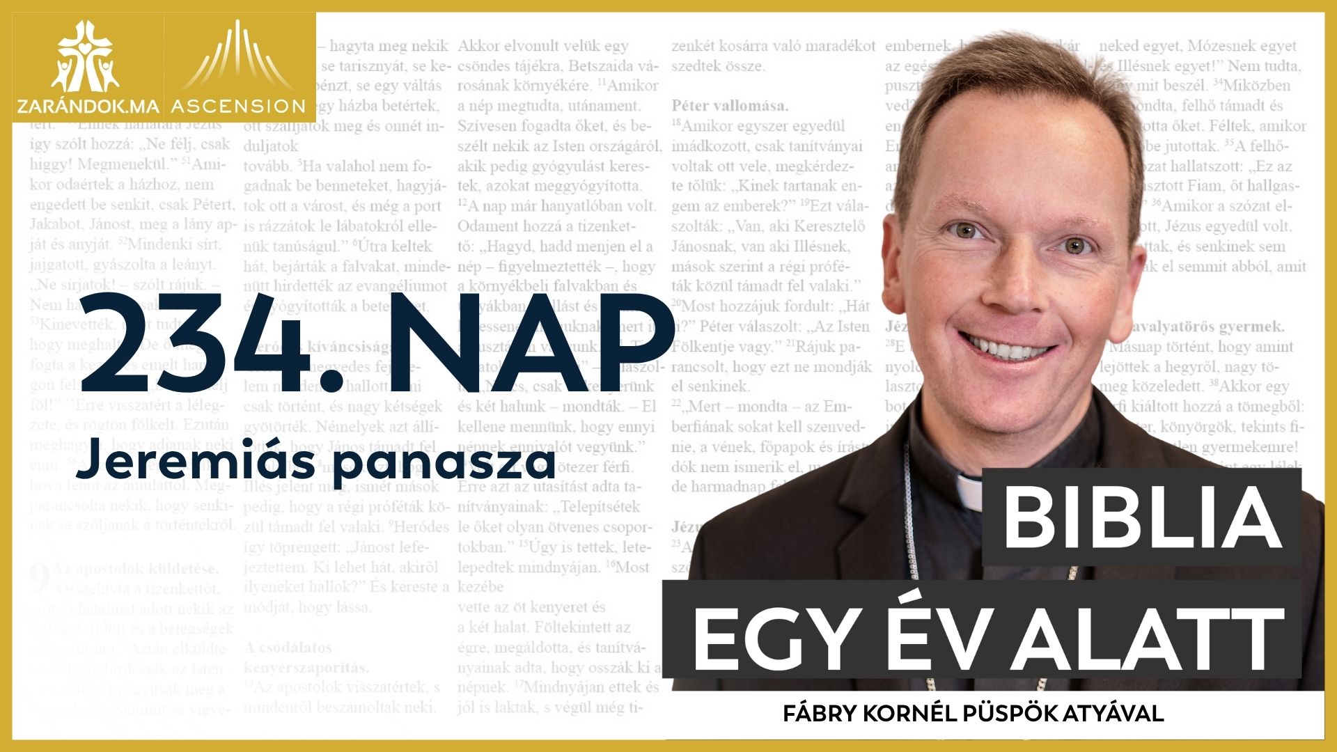 234. nap: Jeremiás panasza 1 BIY HU cover 234. nap