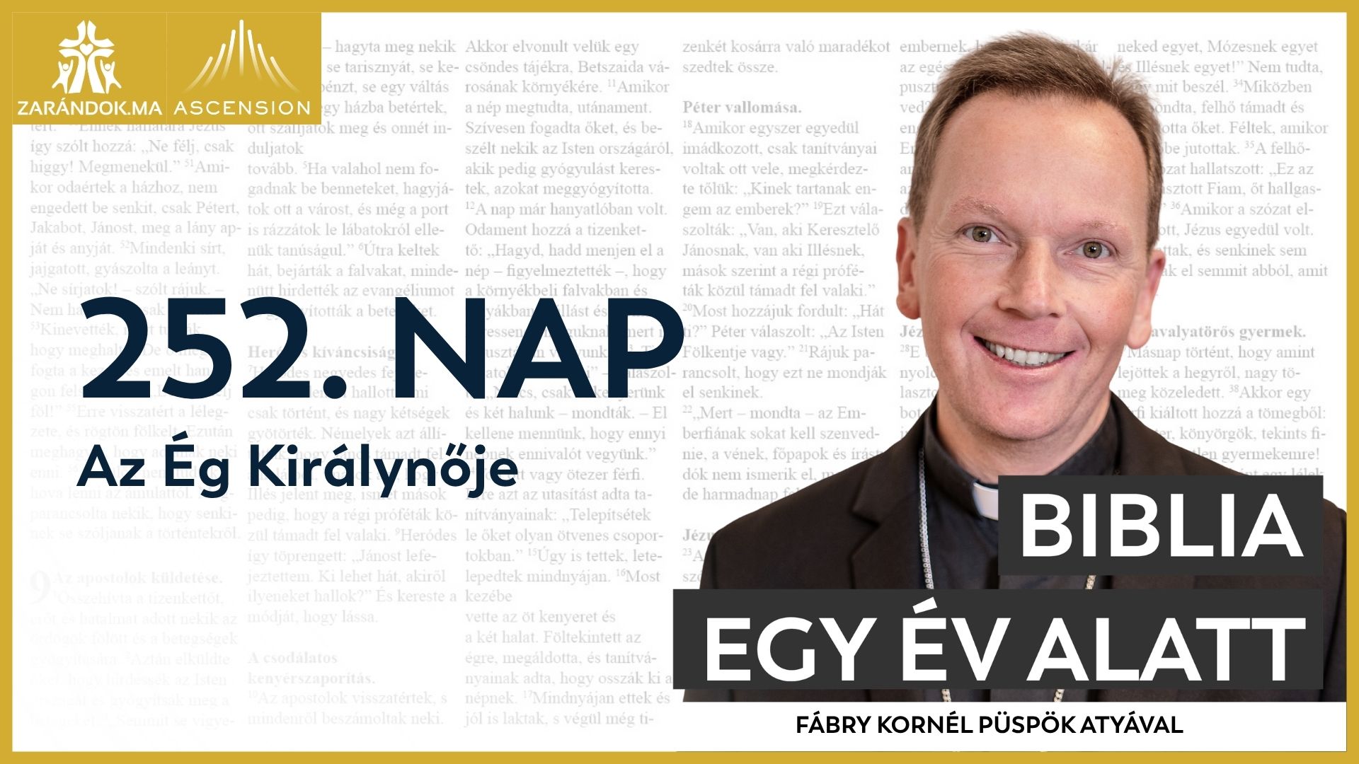 252. nap: Az Ég Királynője 1 BIY HU cover 252. nap