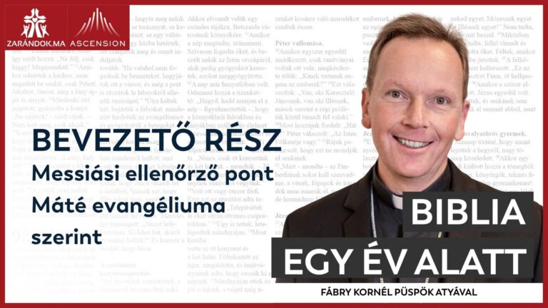 Bevezető rész: Messiási ellenőrző pont Máté evangéliuma szerint 1 BIY HU cover 257. nap BEVEZETO